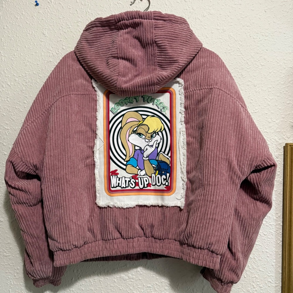 Looney Tunes x Members‎ Only M Lola Bunny Corduroy Hooded Puff Jacket novelty